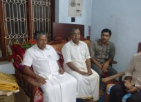 Com Pinarayi vijayan consoles the parents of Aneesh